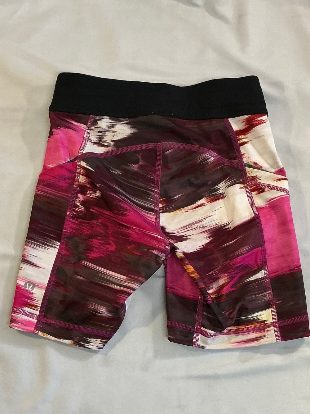 lululemon athletica Black & Pink Abstract Shorts